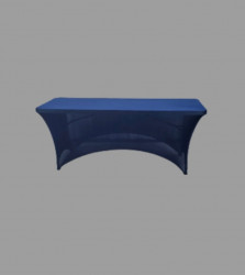 Navy blue 6ft rectangular table  Linen