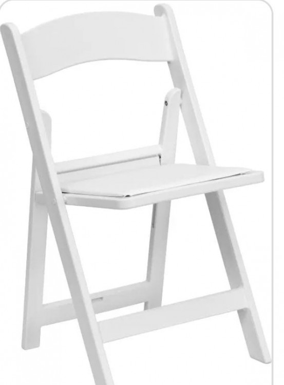 White resin Chair